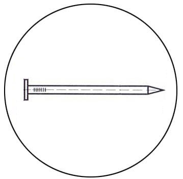Цвяхи будівельні, гладкий стрижень 4.6х100 мм, без покриття